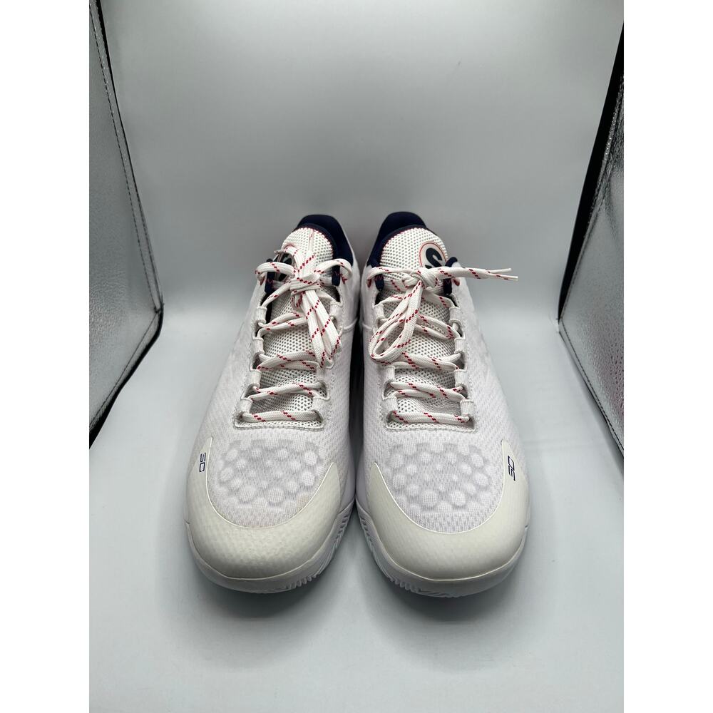 Under Armour Stephen Curry 1 Low Basketball USA “Red White” size 11.5 men’s - Picture 2 of 6